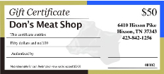 Chattanooga Gift Certificates